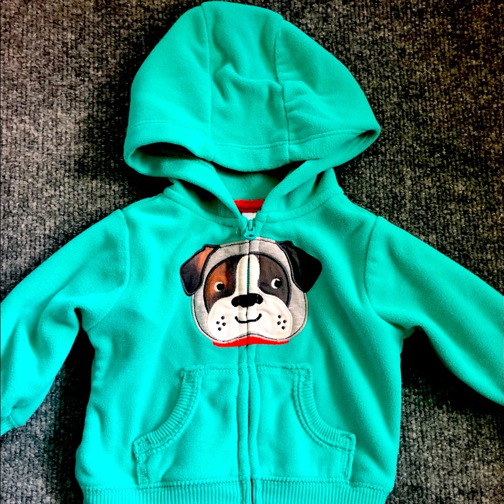 Baby boy fleece hoodie 3 months.